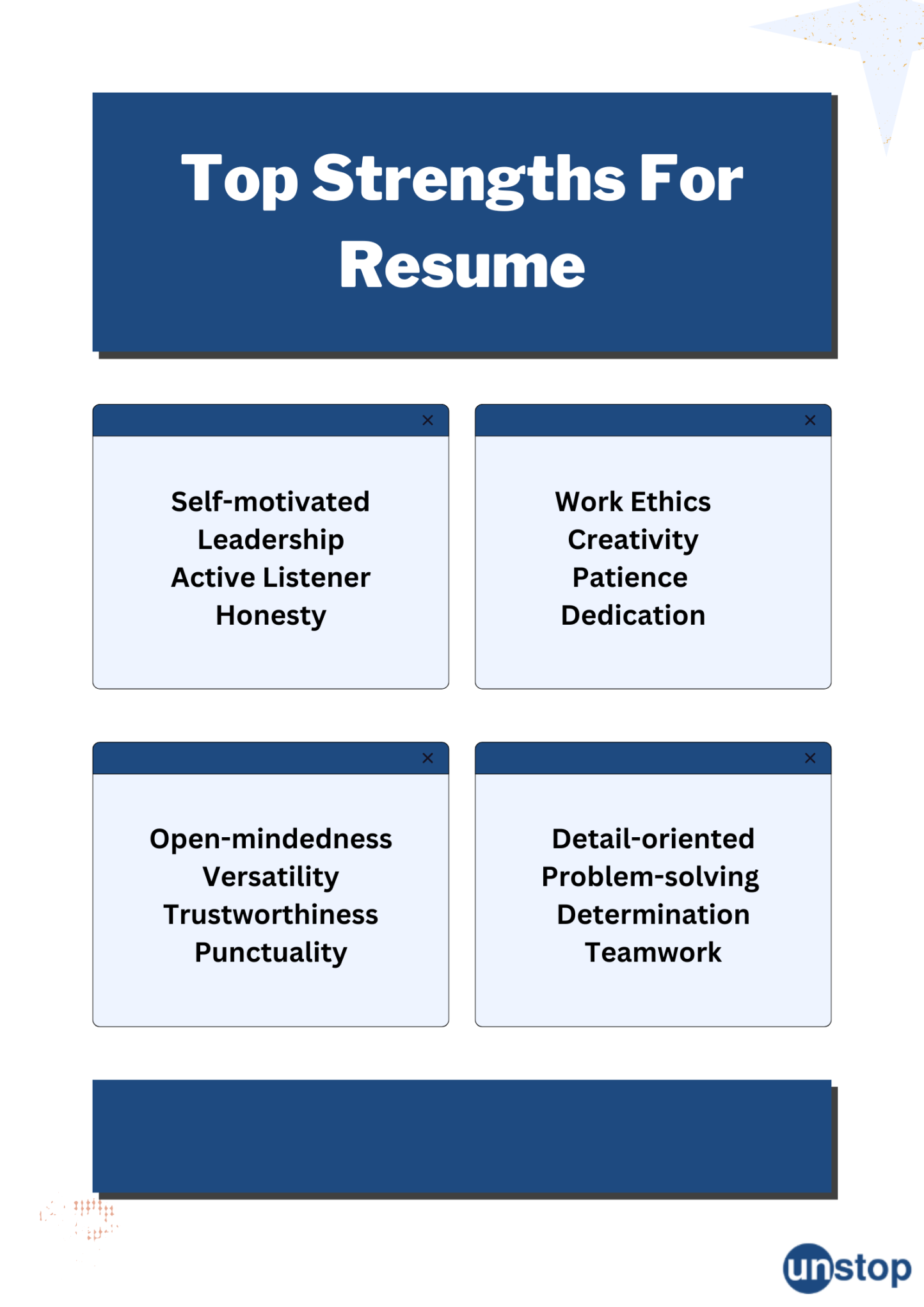 strengths in resume that will jack up your profile unstop
